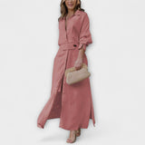 Jeanette - Maxi šaty s V-výstřihem