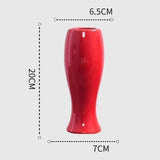 Skleněná váza Scarlet Elegance Curve