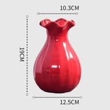 Skleněná váza Scarlet Elegance Curve