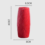 Skleněná váza Scarlet Elegance Curve