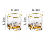 Transformační texturový skleničkový set na whiskey