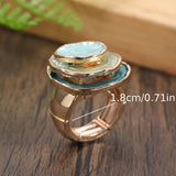 Anillo Boho de Tres Capas Esmaltadas