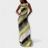 Klasické Tie-Dye Gradient Maxi Šaty