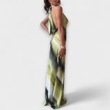 Klasické Tie-Dye Gradient Maxi Šaty