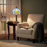 Vintage Barokní Snídací Stolek Kočka Stolní Lampa