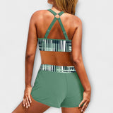 Janelle - Žebrované bikiny s vysokým pasem