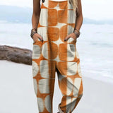 Ronja - Retro Růžovo-hnědý overal