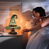 Čarodějnický klobouk - Lampa ve vitrážích
