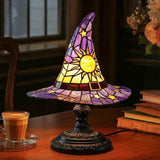 Čarodějnický klobouk - Lampa ve vitrážích