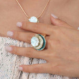 Anillo Boho de Tres Capas Esmaltadas
