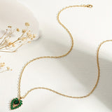 Collar Matilde Corazón de Esmeralda