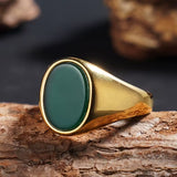 Anillo con Piedras Naturales de Ojo de Tigre