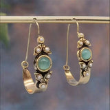 Pendientes con colgante de estilo étnico retro de moda