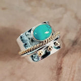 Long ring with turquoise