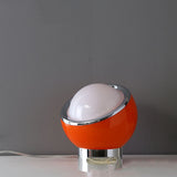 Francouzská opálová Bauhaus stolní lampa