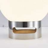 Francouzská opálová Bauhaus stolní lampa