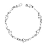 Aurembiaix™ | Pulsera Charm Huella y Hueso en Plata