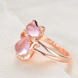 Eira | Anillo Gato en Oro Rosa