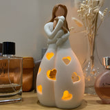 HeartGlow | Srdcové Teplé Socha Matky a Dcery Lampa