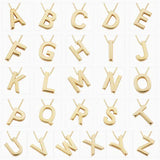 Collar con inicial en oro