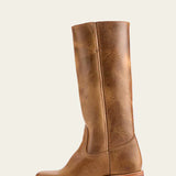 Delia – Kozačky do půli lýtek s úzkým střihem a strukturovanou podrážkou