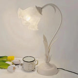 Vintage Květinová Stolní Lampa Nastavitelná