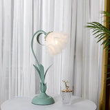 Vintage Květinová Stolní Lampa Nastavitelná