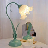 Vintage Květinová Stolní Lampa Nastavitelná