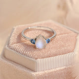 Anillo Louisa con Piedra lunar