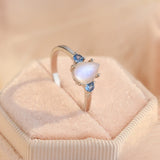 Anillo Louisa con Piedra lunar