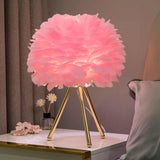 Missfeather™ - Stolní Lampa s Nastavitelnou Intenzitou a Luxusními Peřím