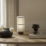 Japonská hedvábná stolní lampa
