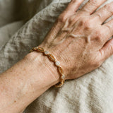 Elegant gold-plated bracelet