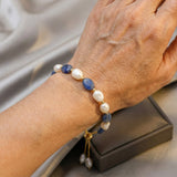 Pulsera elegante de perla del océano