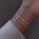 Pulsera de plata con circonita