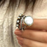 Anillo vintage de perla