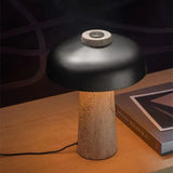 Stolní Lampa z Přírodního Travertinu