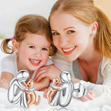 Aradia | Orecchini Gatto Hug Bicolore