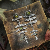 Pendientes elegantes en forma de hoja