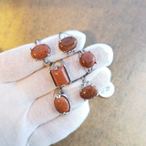 Conjunto de Anillos de Piedra Natural