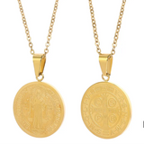 Collar con colgante redondo en forma de O