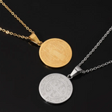 Collar con colgante redondo en forma de O