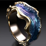 Anillo de diamante en resina