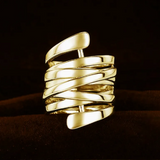 Anillo Geométrico de Metal