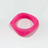 Pulsera Cuadrada Colorida de Acrílico