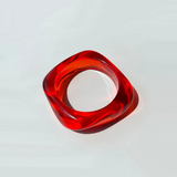 Pulsera Cuadrada Colorida de Acrílico