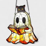 Duch - Okenní dekorace na Halloween