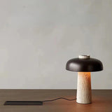 Stolní Lampa z Přírodního Travertinu