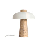 Stolní Lampa z Přírodního Travertinu