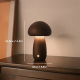 Dobíjecí stolní lampa ve tvaru dřevěného houbového